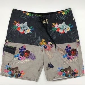 Oneill board shorts swim size 38 floral